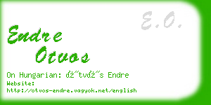 endre otvos business card